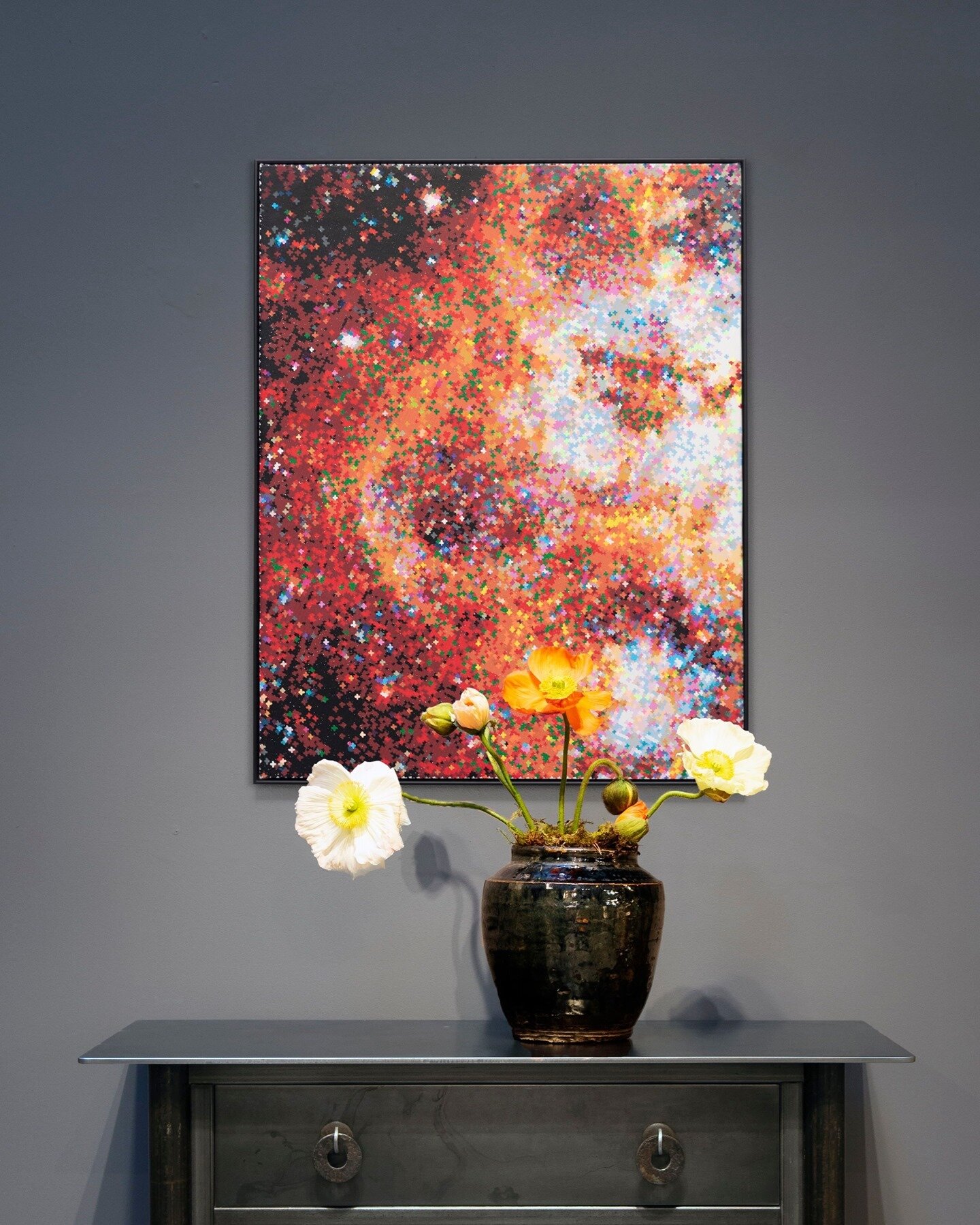 Happy Valentine's Day! 🧡❤⁣
.⁣
.⁣
.⁣
.⁣
.⁣
Entitled Study for Tarantula Nebula, this painting by Chicago-based artist Jan Pieter Fokkens offers a representation of the gigantic star-forming region of the same name. Located in the Large Magellanic Clo
