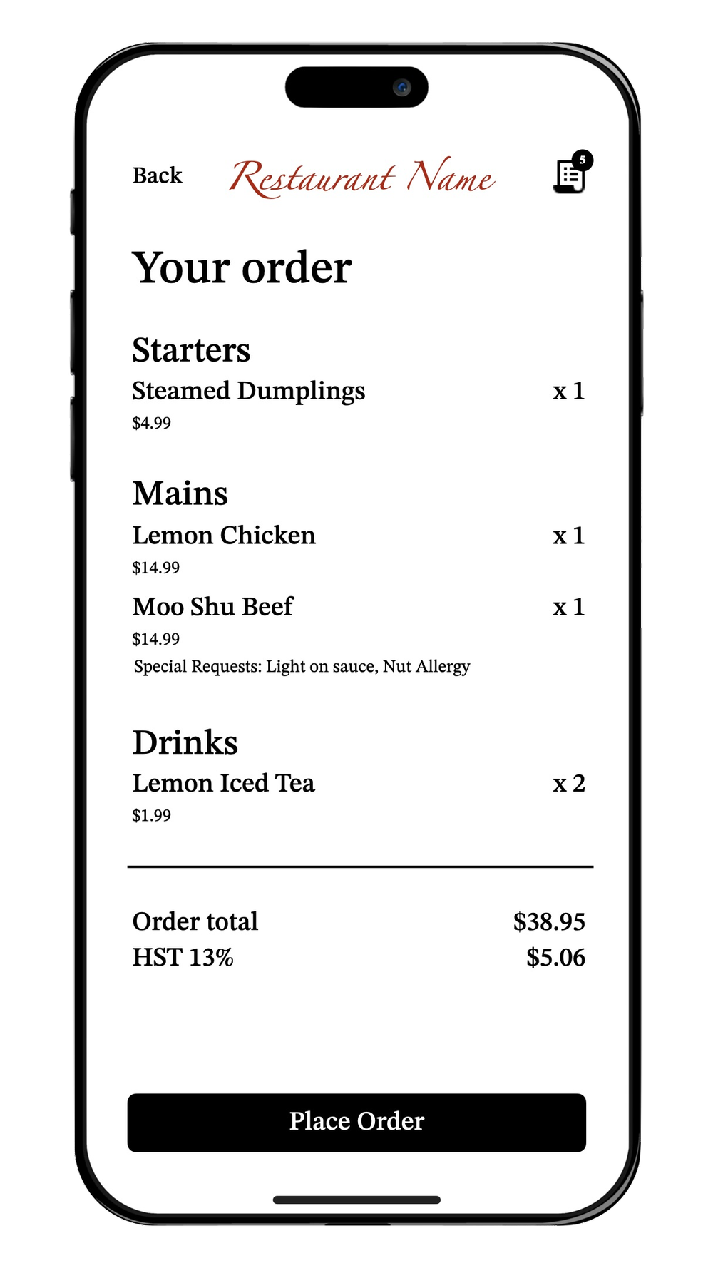 Digital menus stephen velasco