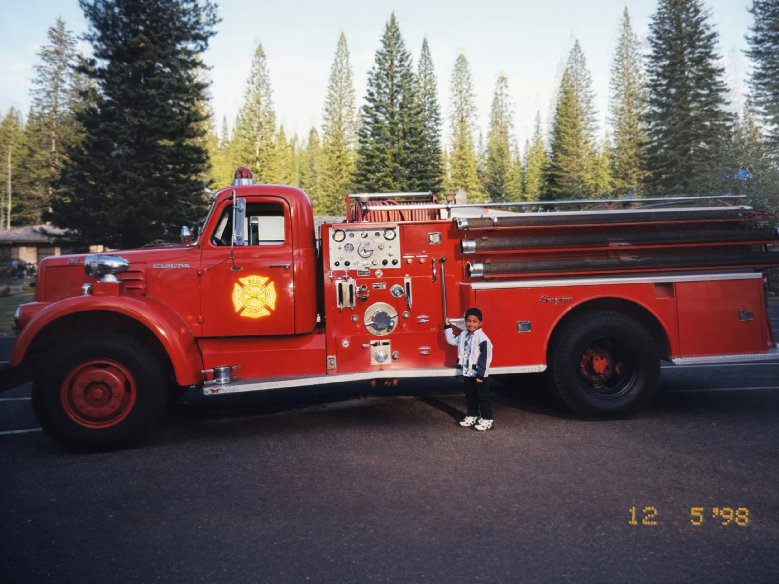 Casey Dombrigues Becomes Firefighter