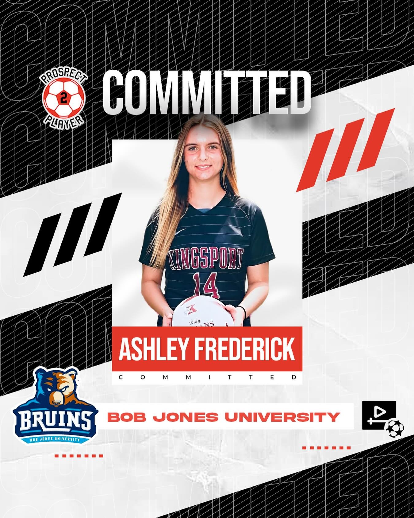 Congratulations to client Ashley Frederick (@ashleysoccer99) on her commitment to NCCAA program Bob Jones University (@bjubruinswsoc)

Ashley is a versatile, two-footed defender who plays for @tricitiesunitedsoccer 

We are excited to follow your col