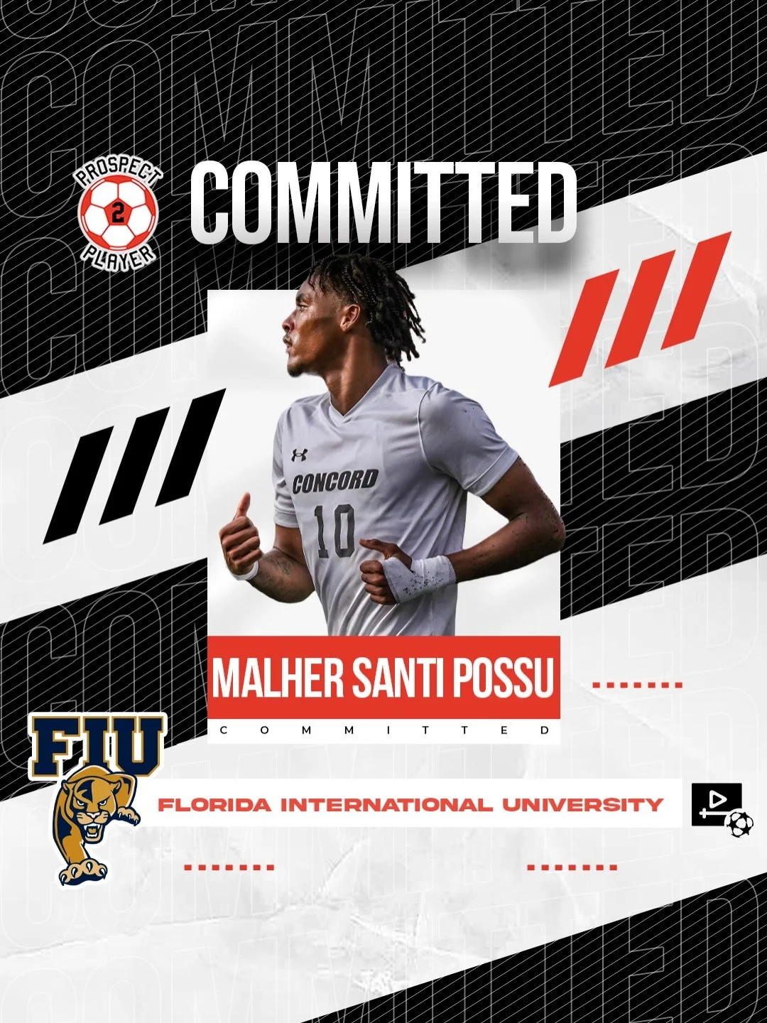 Congratulations to client Santi Possu (@santi0p) on his commitment to NCAA D1 program Florida International University (@fiumsoccer)

Santi is a D2 transfer from Concord University who received All-Region honors this past season 

We are excited to c