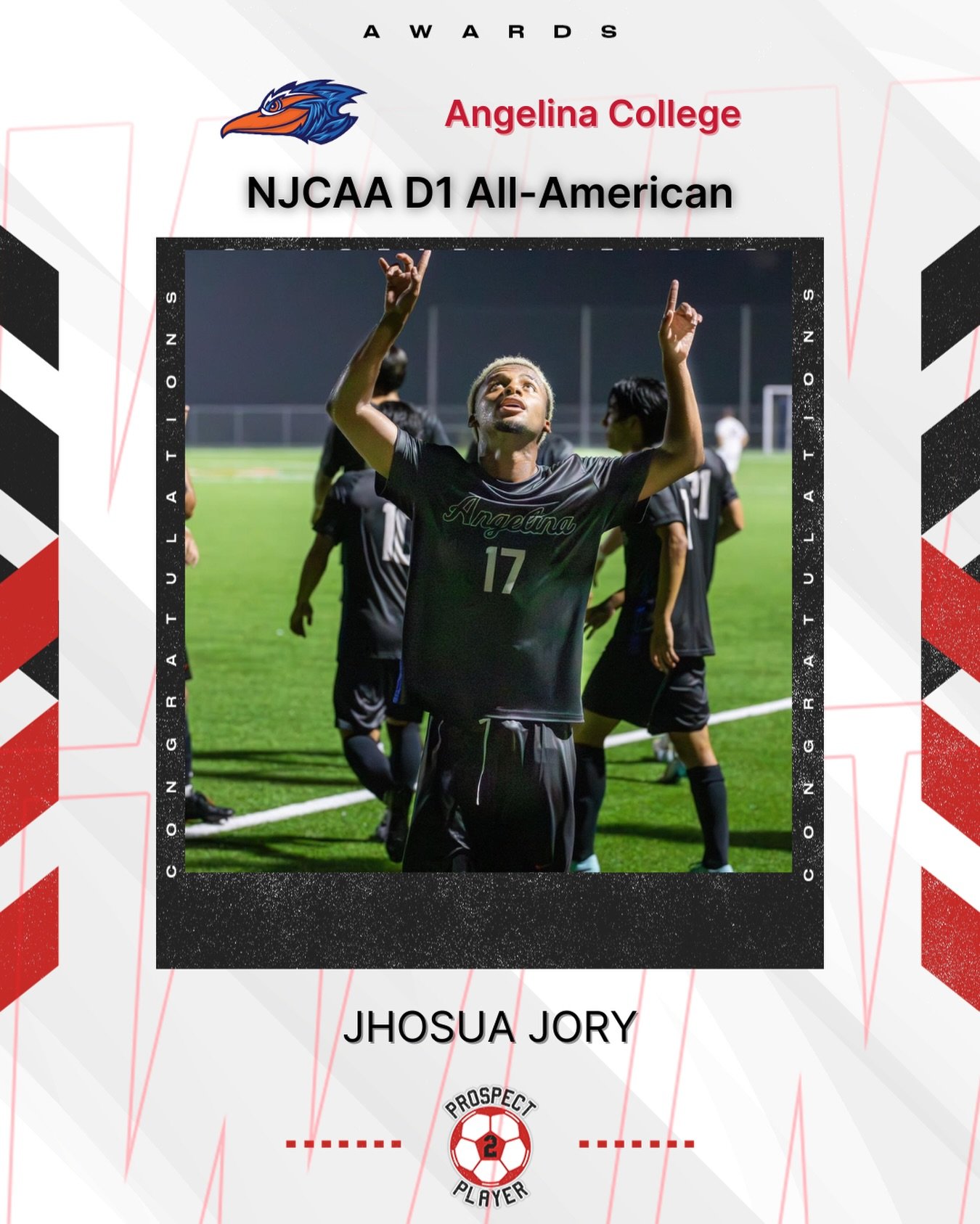 Congratulations to client @jhosuajory on being named an NJCAA D1 All-American 🏅