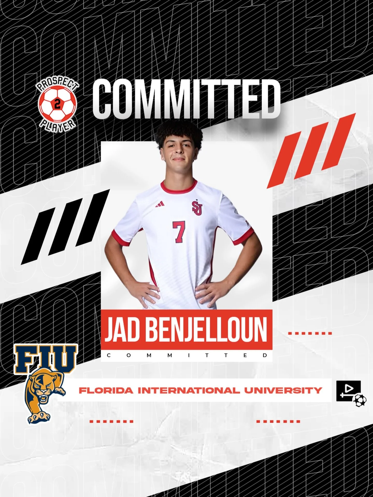 Congratulations to client Jad Benjelloun (@jad.2005__) on his commitment to NCAA D1 program Florida International University (@fiumsoccer)

Jad is a transfer from D1 St. John&rsquo;s where he played in the NCAA national tournament in 2025

We are exc
