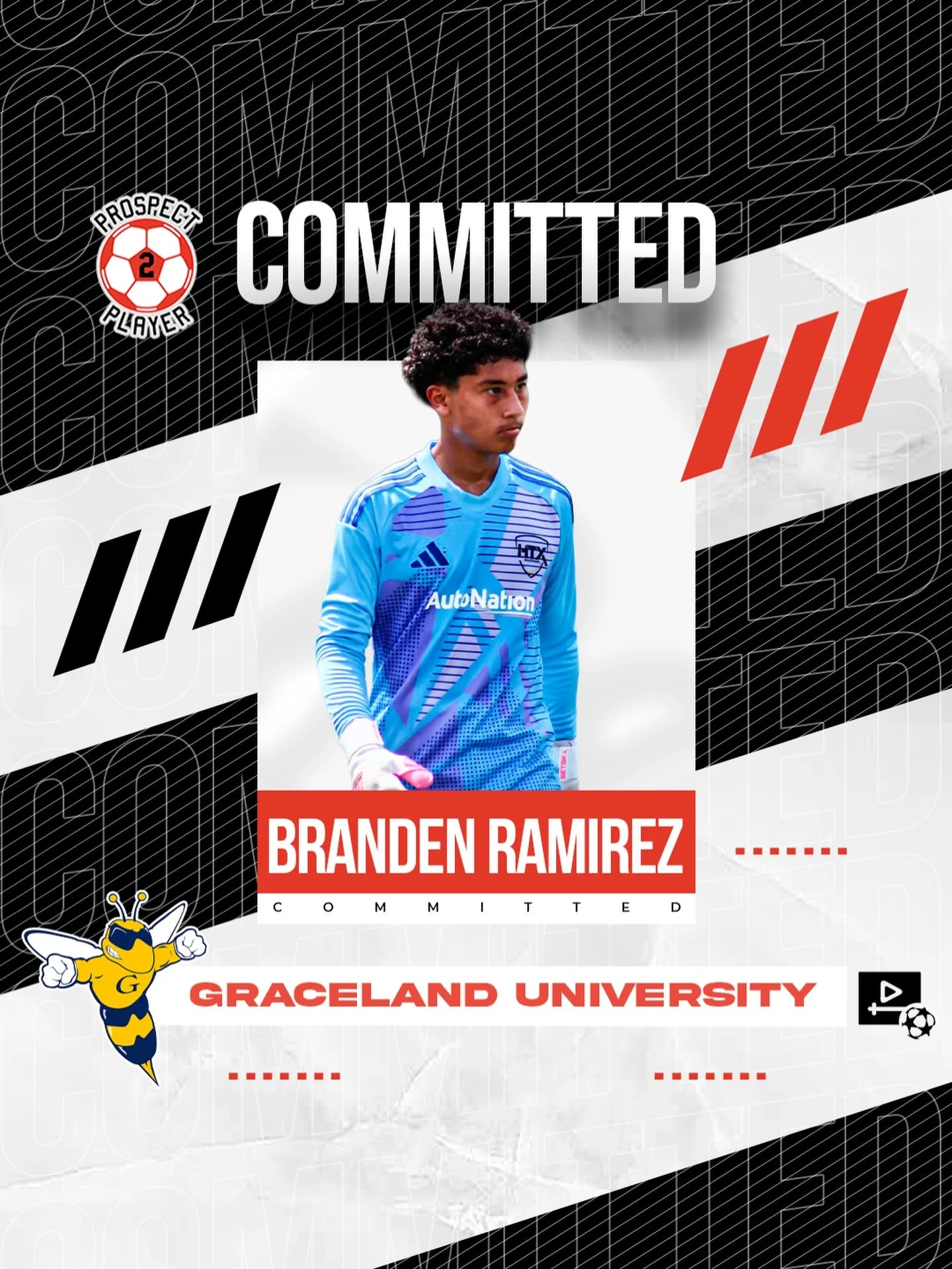 Congratulations to client Branden Ramirez (@b.ram007_) on his commitment to NAIA program Graceland University (@gu_menssoccer)

Branden is a talented goalkeeper from Houston playing for @kleincainboyssoccer

We are excited to follow your college care