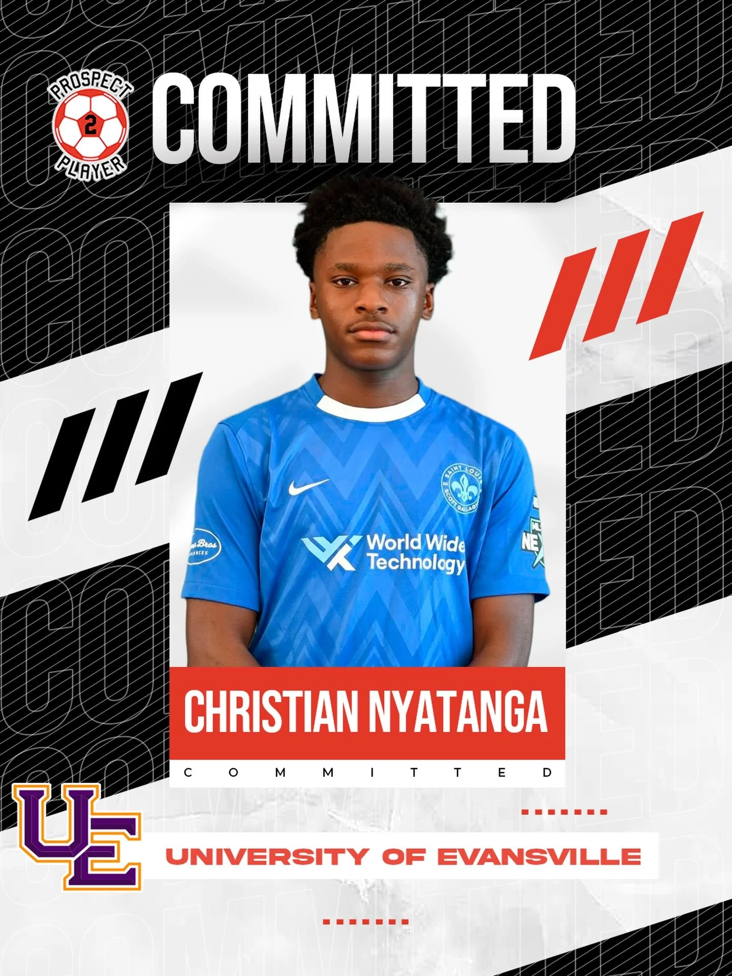 Congratulations to client Christian Nyatanga (@christian.nyatanga) on his commitment to NCAA D1 program University of Evansville (@ueathleticsmsoc)

Christian is a talented CM playing @mlsnext for @scottgallaghersc 

We are excited to follow your col
