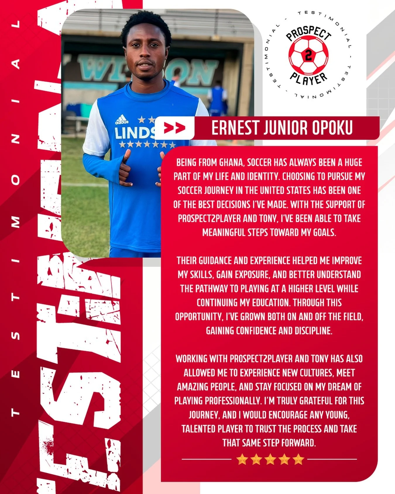 Player testimonial! 📌