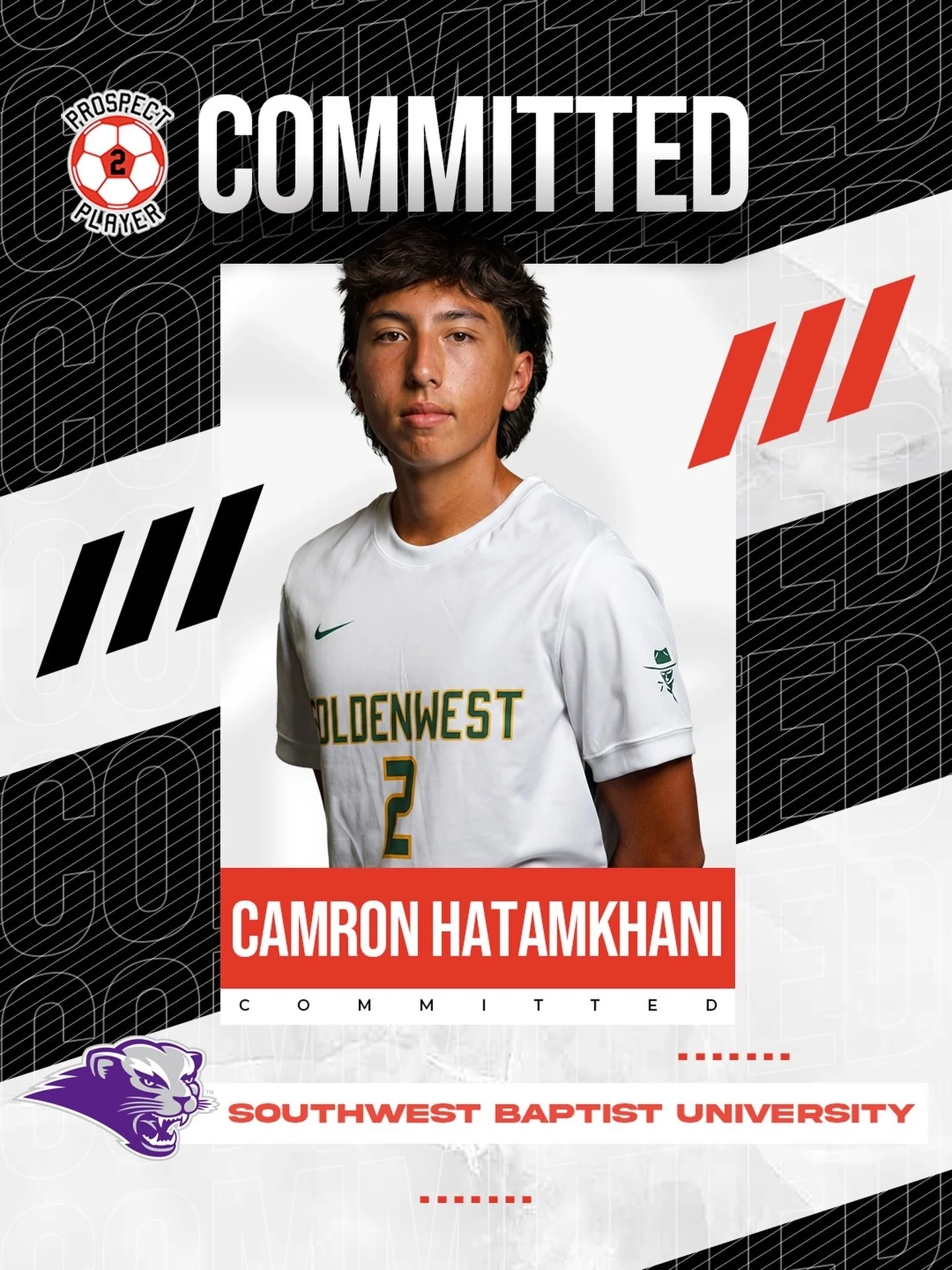 COMMITTED ✅⚽️ 

Golden West &rarr; Southwest Baptist University

Congratulations to client @camronh10 on his commitment to @bearcats_msoc (NCAA D2)