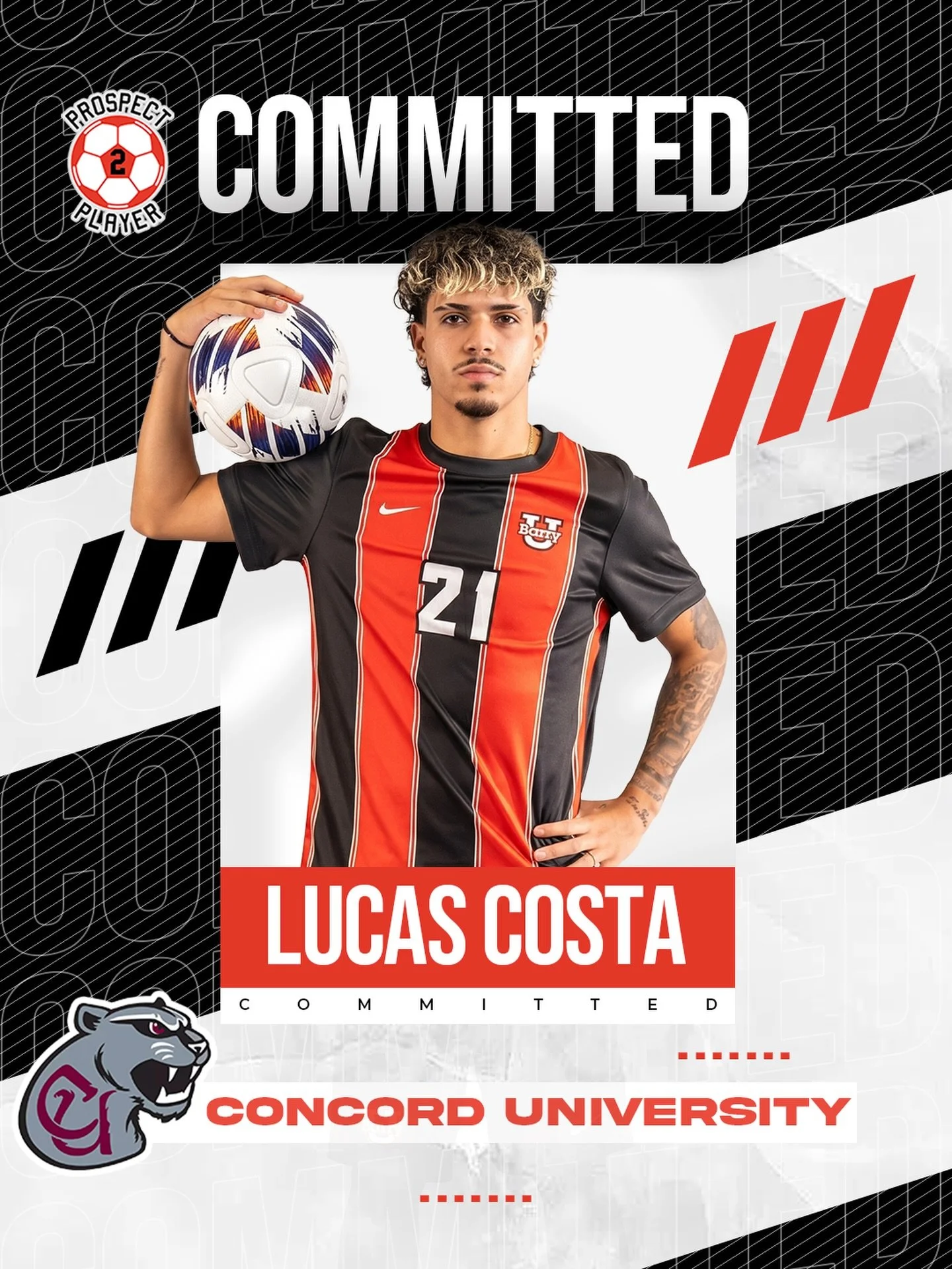 COMMITTED ✅⚽️ 

Barry University &rarr; Concord University

Congratulations to client @_costalucas10 on his commitment to @cumens_soccer (NCAA D2)
