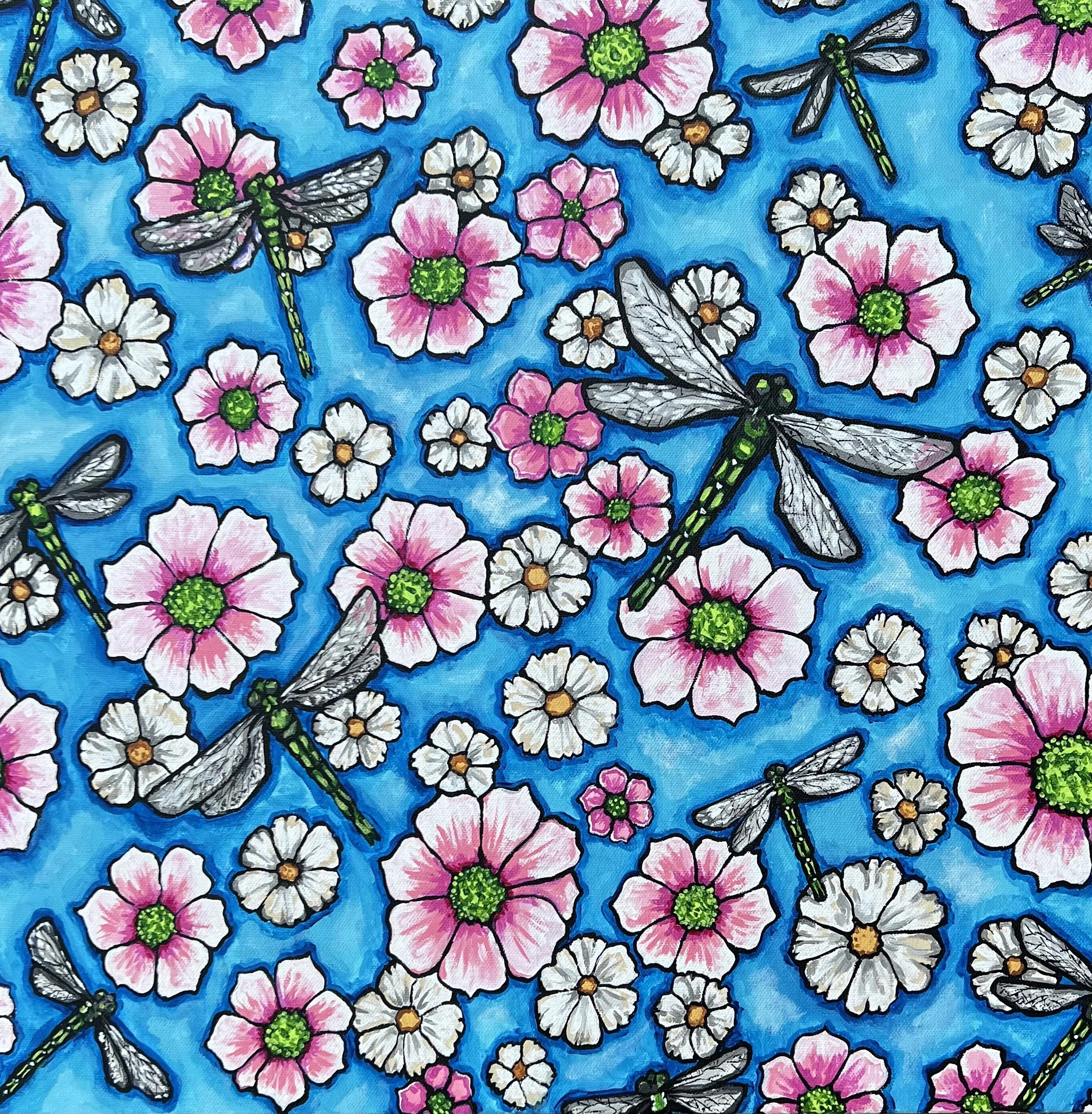 bb dragonflies & cosmos.JPG
