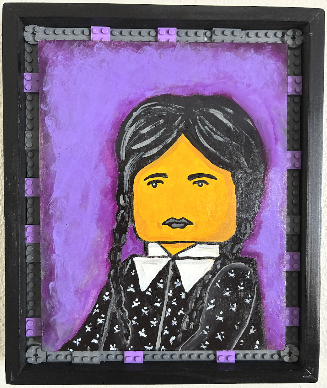 legoportraitart - wednesday (framed).png