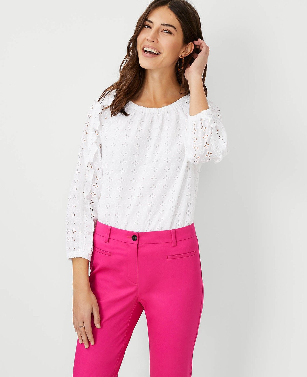 Ruffle Sleeve Blouse