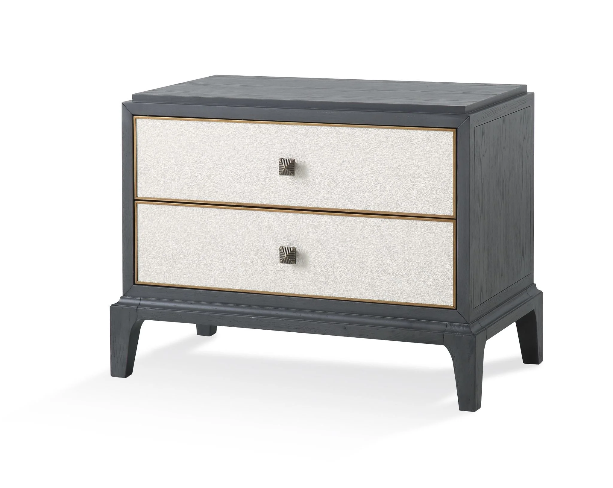 Monaco Two Drawer Bedside Table Locker | Eaton and Boru