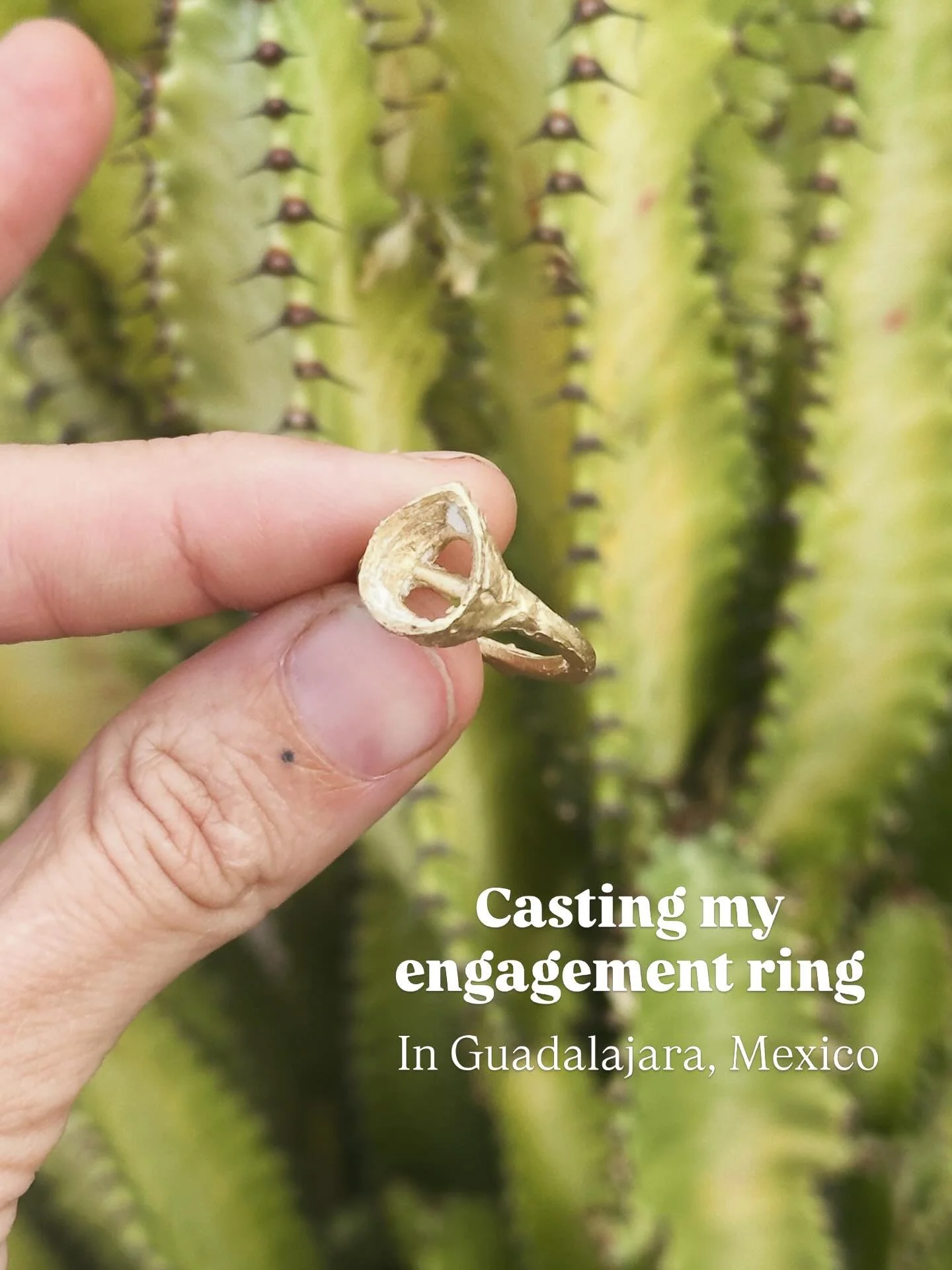 I&rsquo;ve been dying to share this with you!!! 

After months of learning new techniques, wax carving, build up wax and sand casting, I&rsquo;ve bitten the bullet and called in the professionals and cast my wax mould into 18ct gold!! 

Special thank