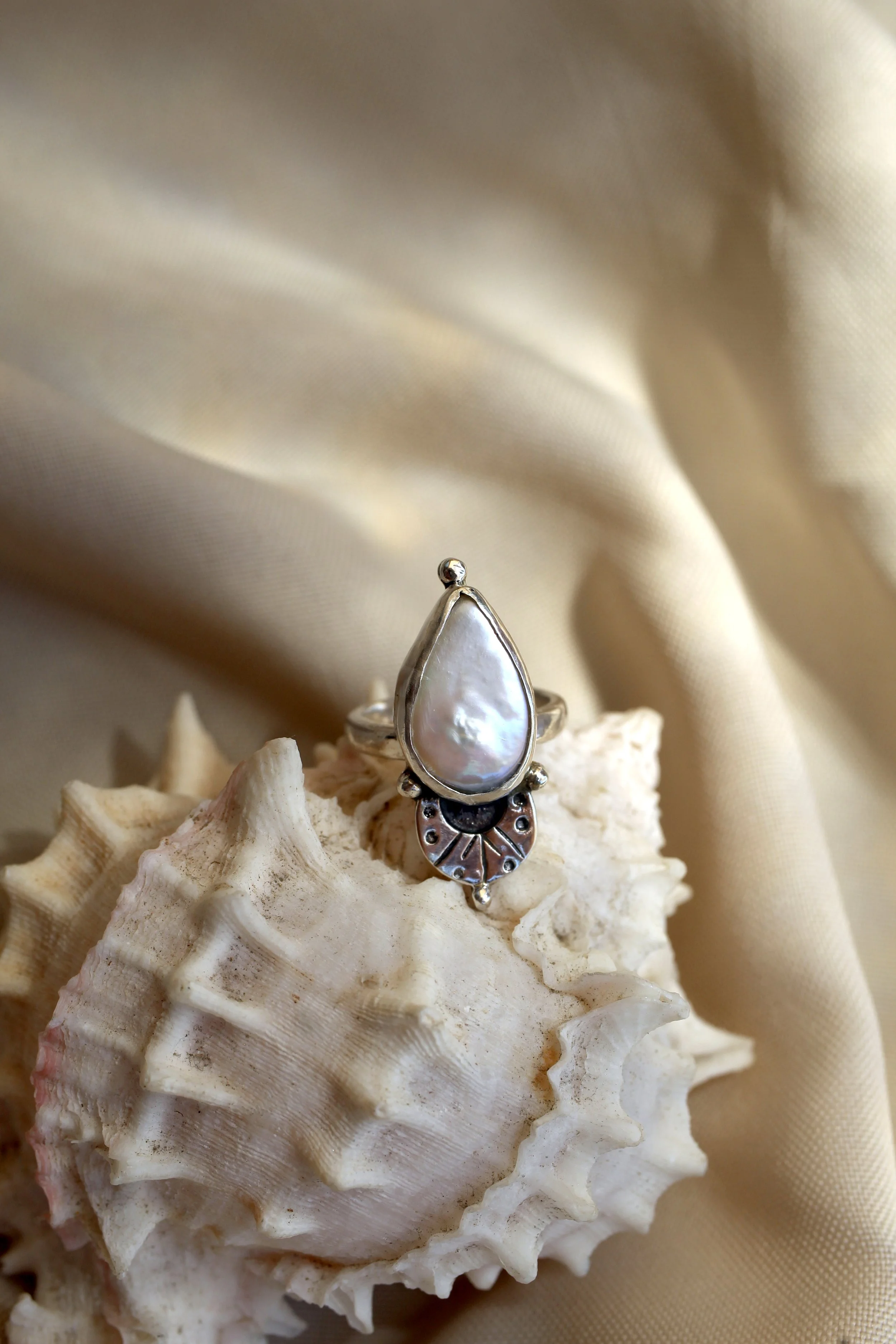 Empress Freshwater Pearl Ring - UK L / US 5.75