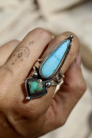 Divinity Turquoise Ring - UK O / US 7.25