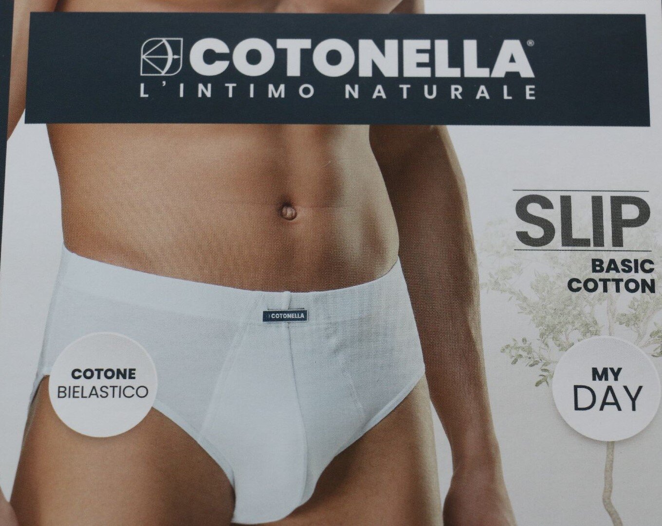 3 Slip Cotonella 8335 COLORE BIANCO TG 5 (3 pezzi)