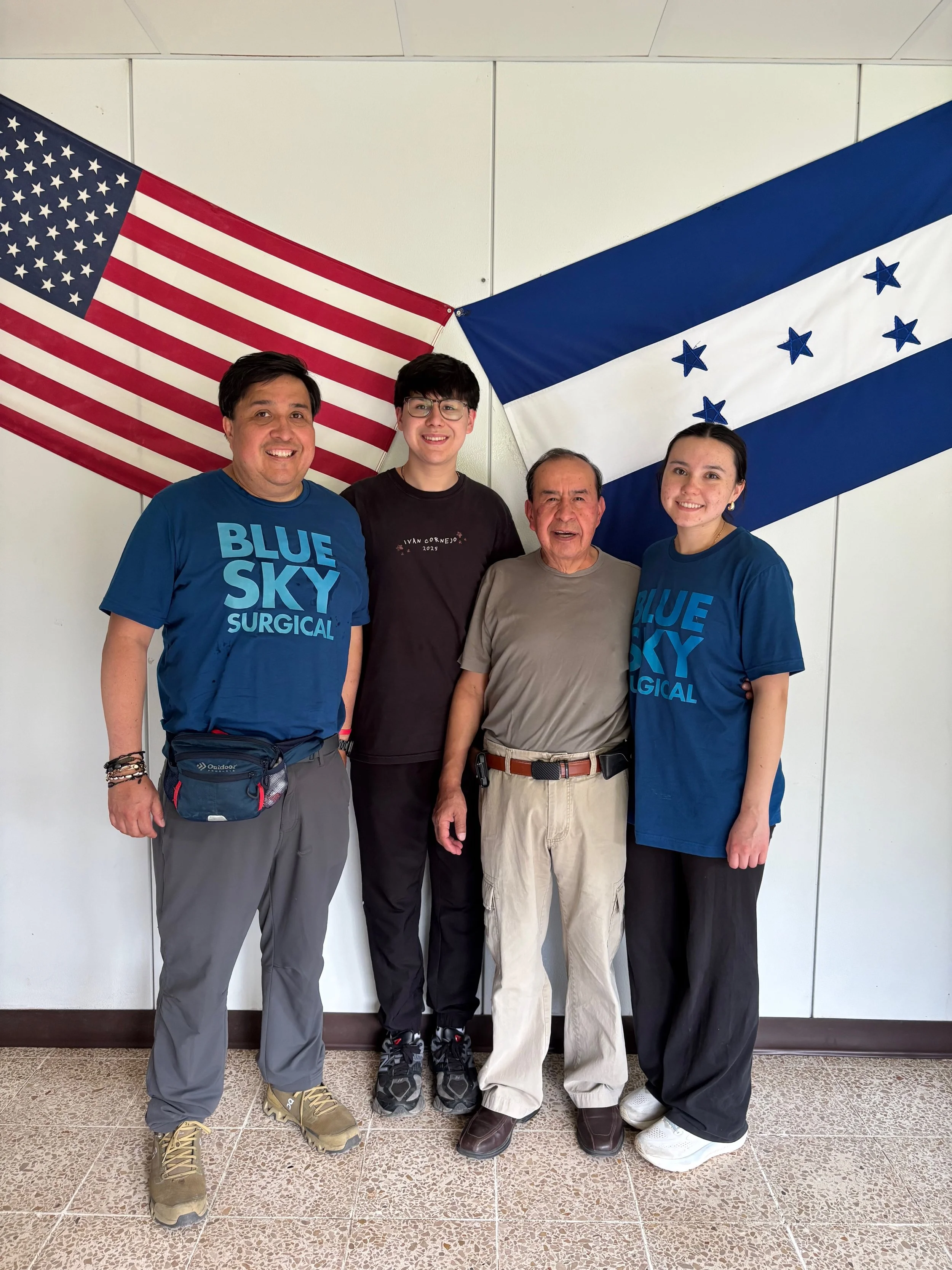 Three generations of the Tellez family 