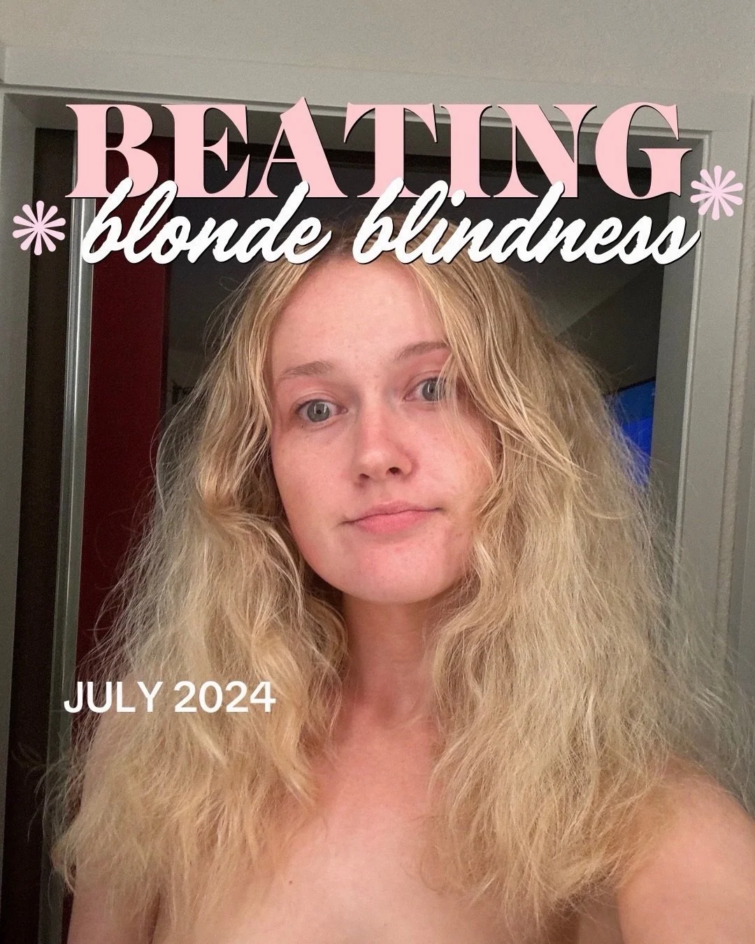 put the bleach down!! 

Sometimes I really miss being blonde or I guess even being perceived as a blonde. But I can&rsquo;t even explain how much healthier it feels and how much easier it&rsquo;s been to grow out!! 

Thank you to my cousin for always