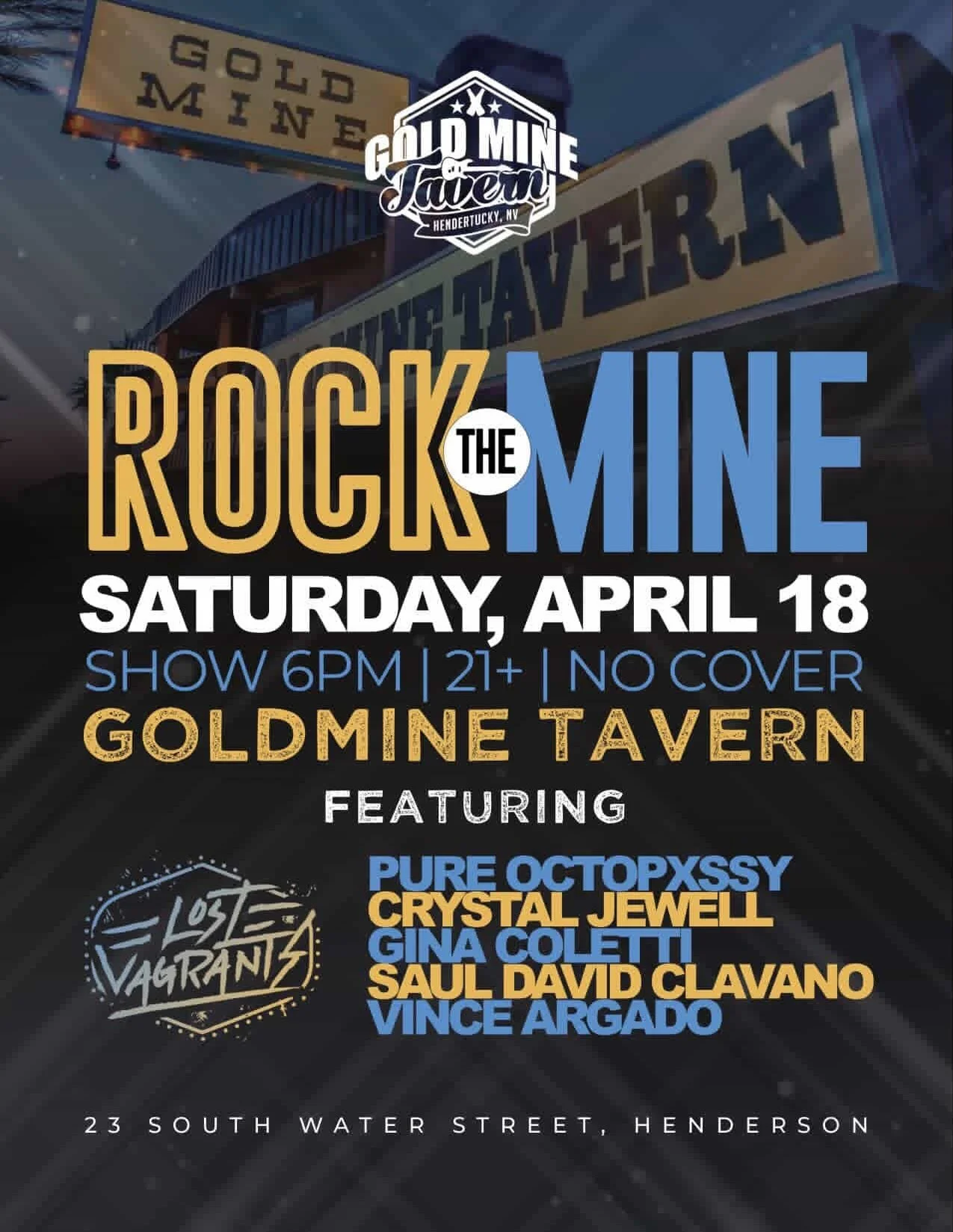 Be there or be SQUAAARE 👻 got myself a set at goldmine tavern 04/18 come check it out!