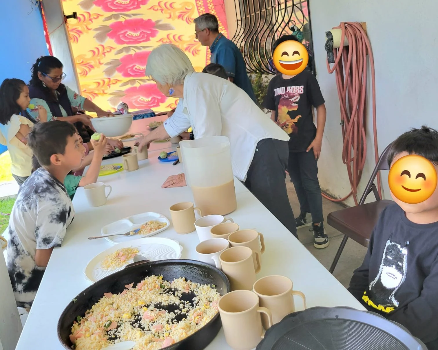 snack time after the service