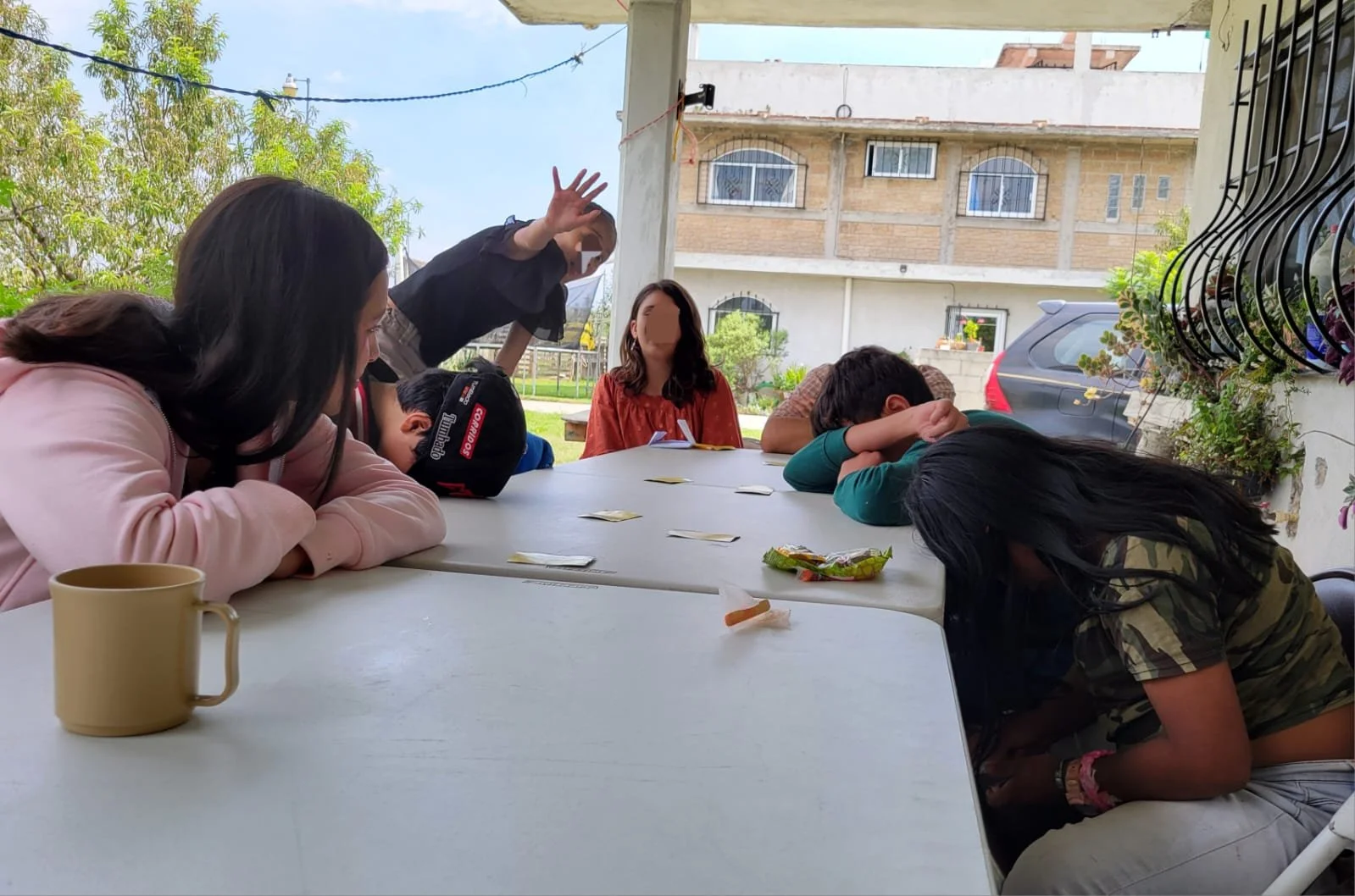 playing a game after church