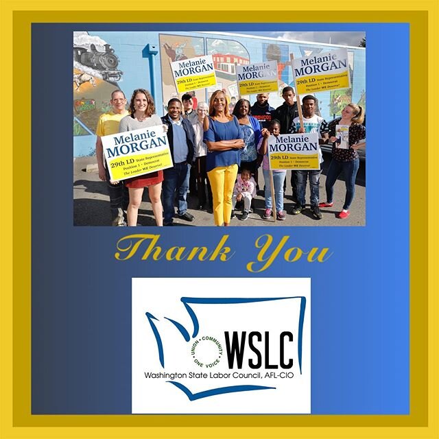 Labor supports #TheLeaderWeDeserve! 
I want to give a huge thank you to the Washington State Labor Council for your endorsement! I will continue to support Labor, union workers, and their families. 
#LeadingTheWay