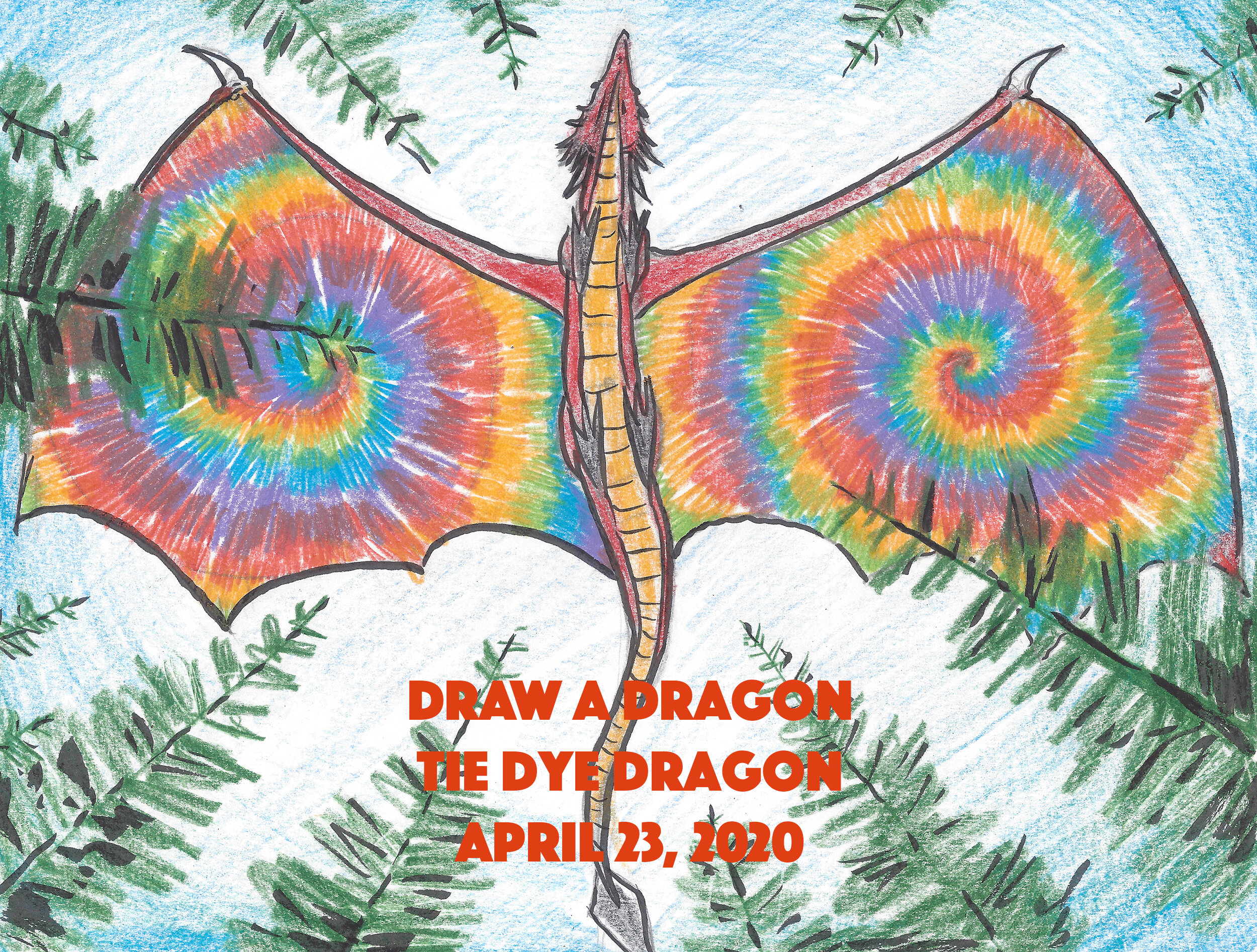 April 23 - Tie Dye Dragon