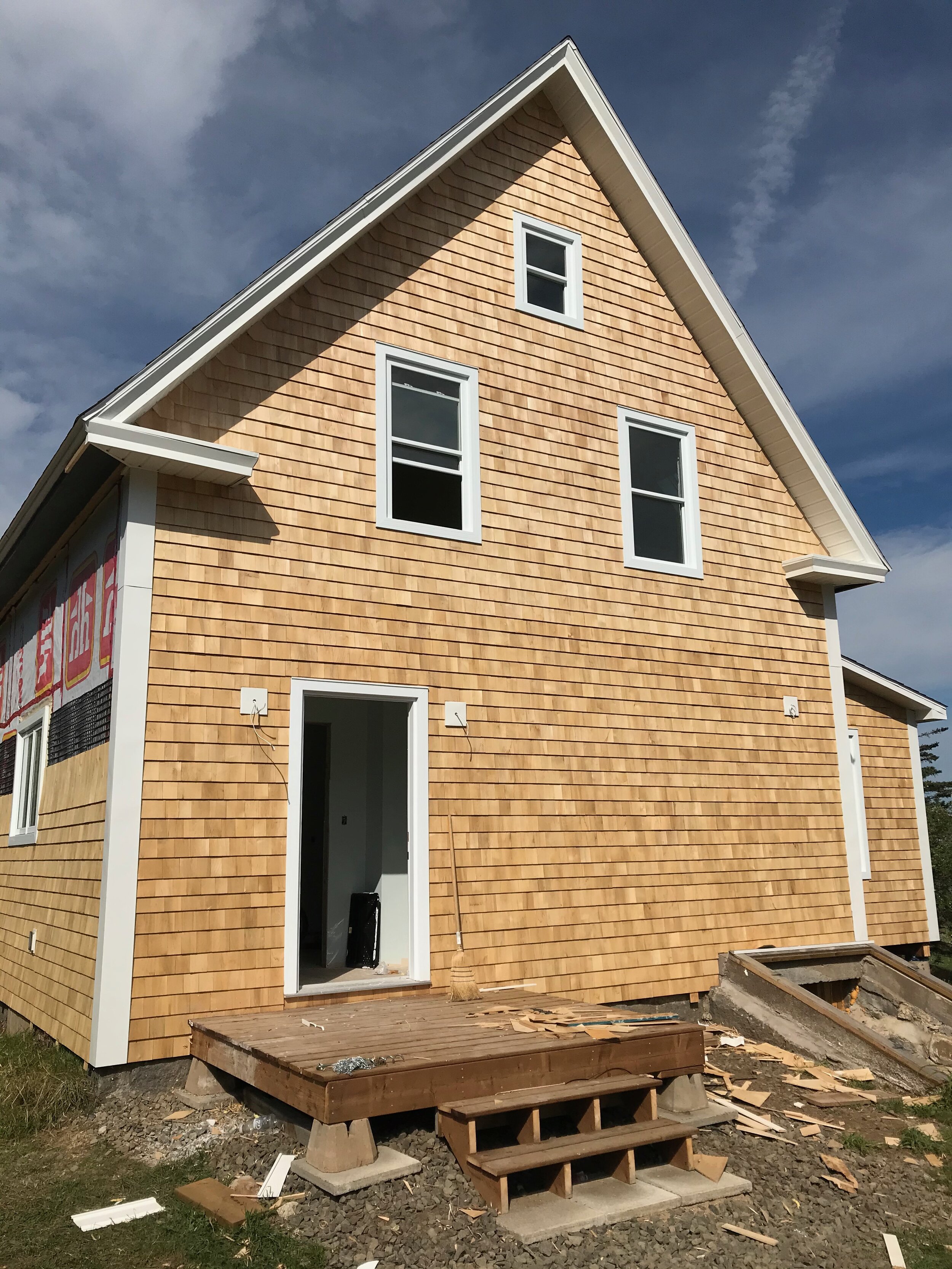  The entire house was reshingled with Cedar. Many new houses these days do not do this but we wanted to keep the authentic look of the cottage. 