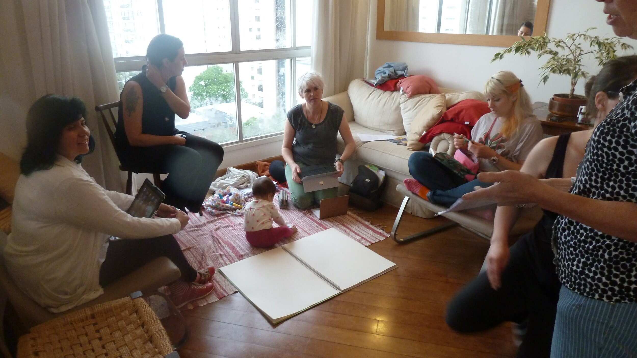 Planning the residential in Sao Paulo with Lorenna Wolffer,  Anni Raw, Sarah-Jane Mason