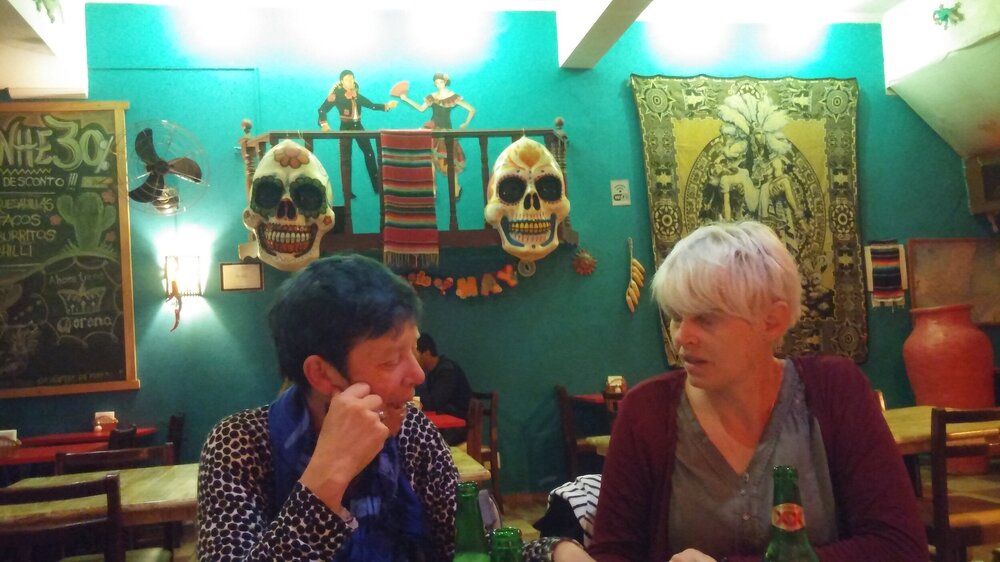 Planning conversations with Lou Sumner and Anni Raw, Sao Paulo, September 2015
