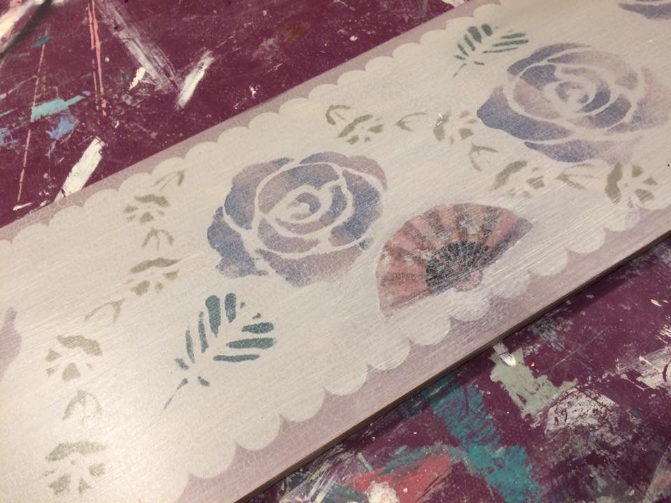 Combo Decoupage and Stencil
