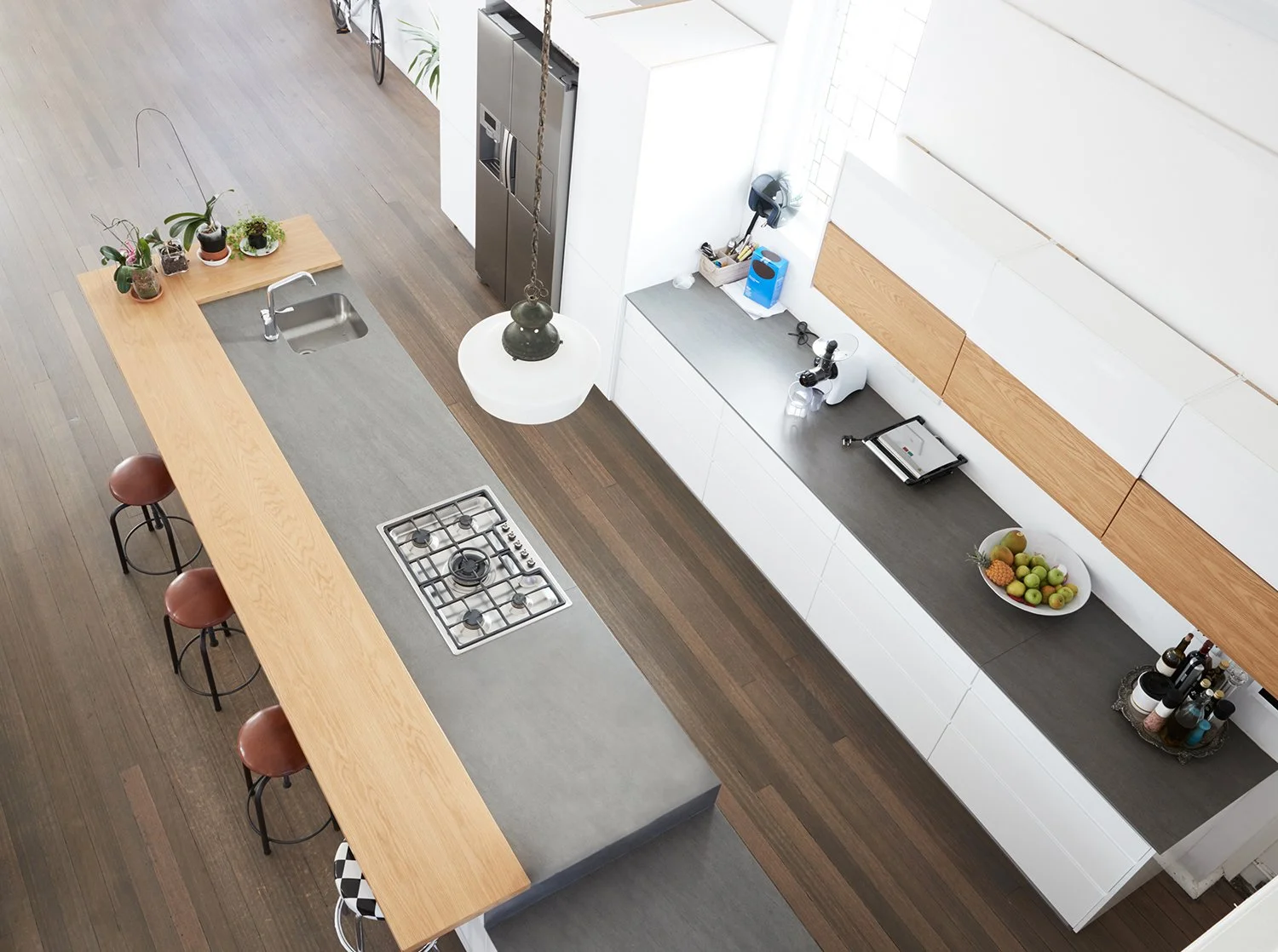Kitchen layout from above