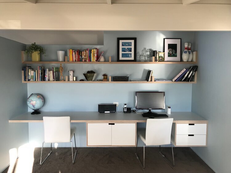 floating shelves in the home office.jpg