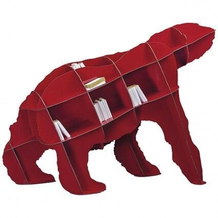 Ibride Red Bear Bookcase