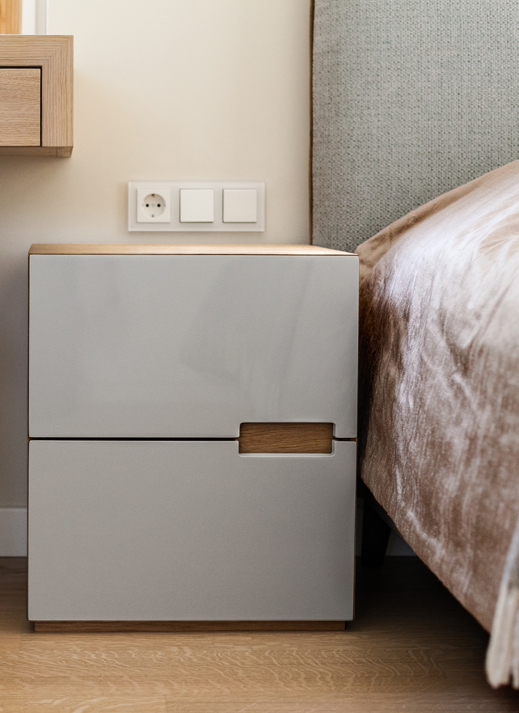 Beside table with drawers