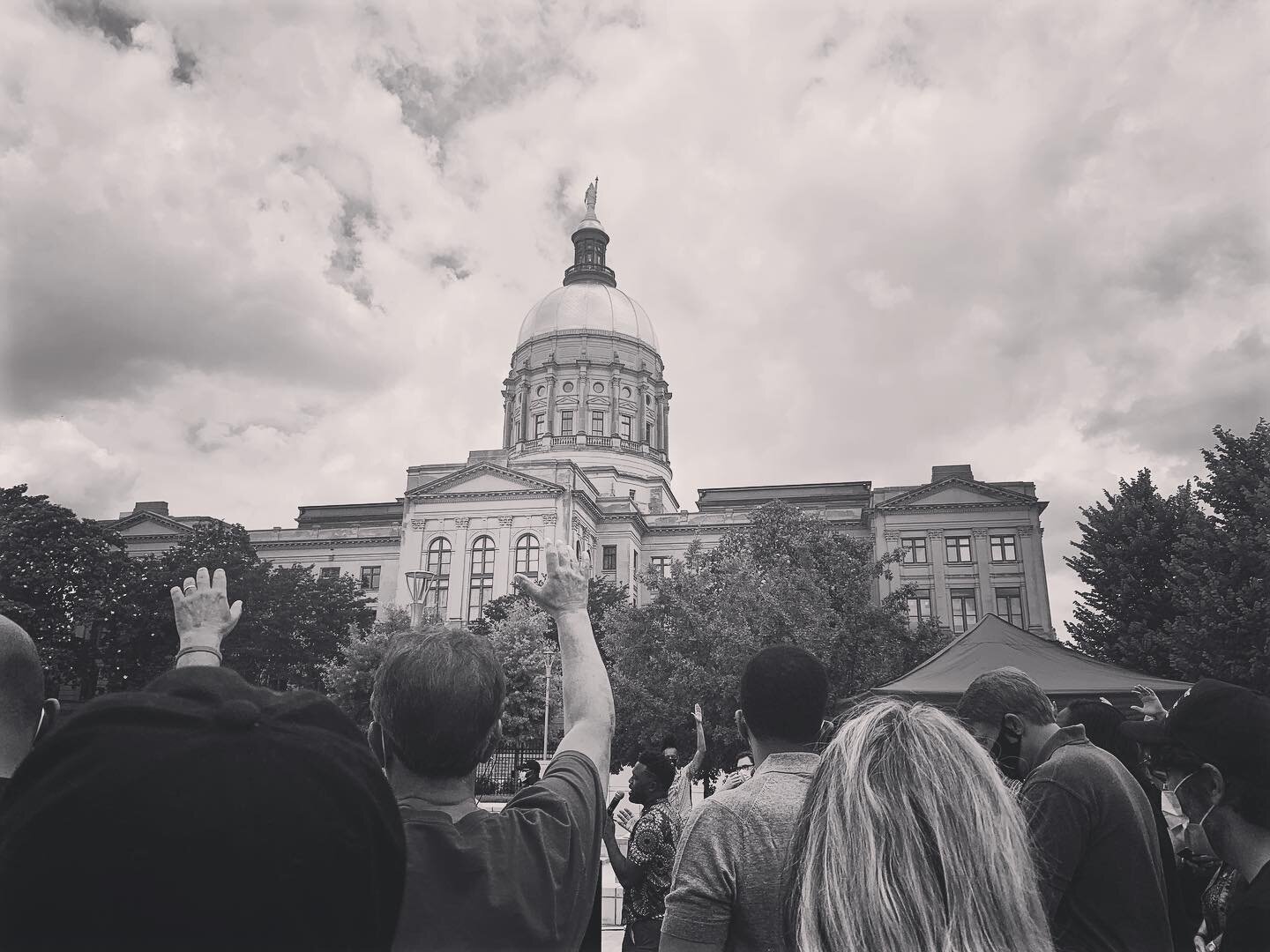 If meant so much to me today gathering with hundreds of people that are standing for our Black Brothers and Sisters. 
Thank you @oneraceatl for bringing us together today. 
Thank you @dennisvrouse, @cwrouse &amp; @victoryatl for always being an examp