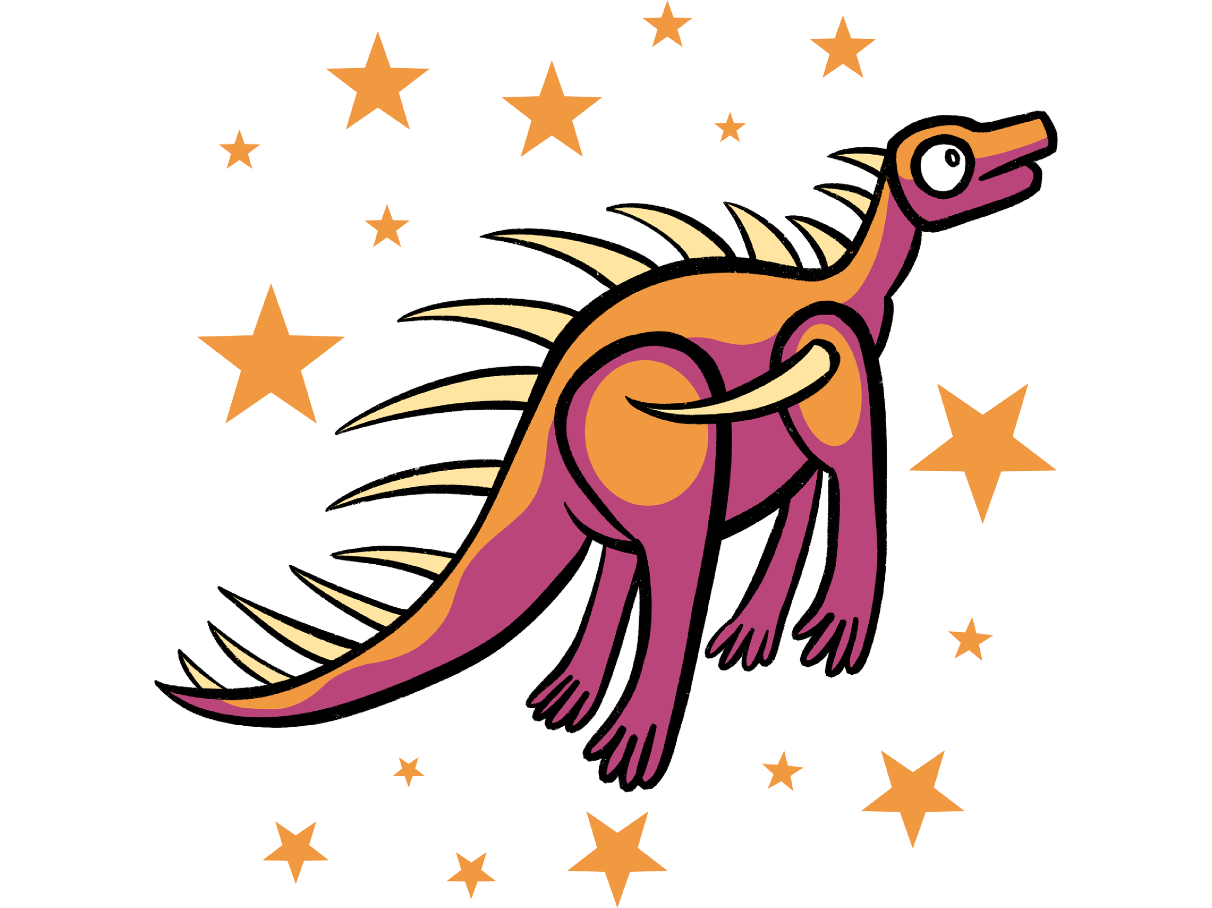 Stickers Cute Animals Dinosaurs