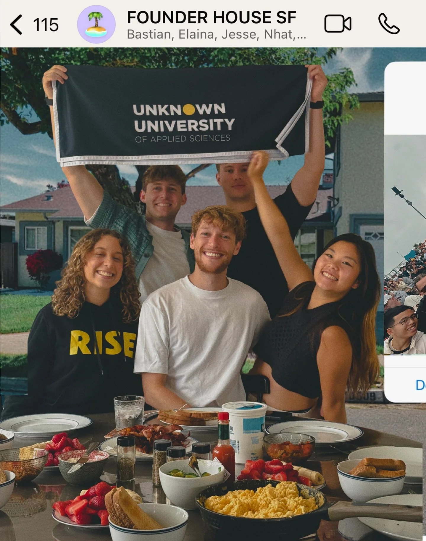 I am a chronic group chat builder and I am VERY PROUD for what this one has become 🥹 

Founder House SF was the dream!!! 10 young and scrappy founders together in one big house exploring the San Francisco startup ecosystem altogether ✌️

Beyond anyt