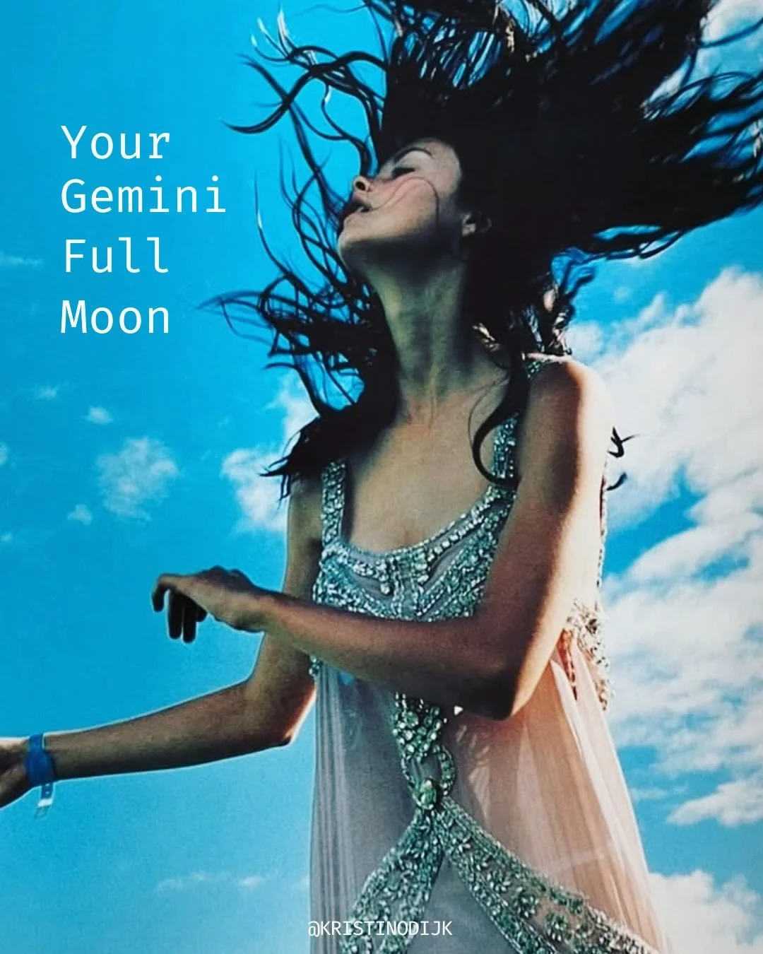 Peaking at 13&ordm; Gemini at 10.14am AEDT, this airy Full Moon feels like a flip between accelerated thought states and the strongest desire to search for raw space, finding free states of mind. Thinking for ourselves, away from distraction and infl