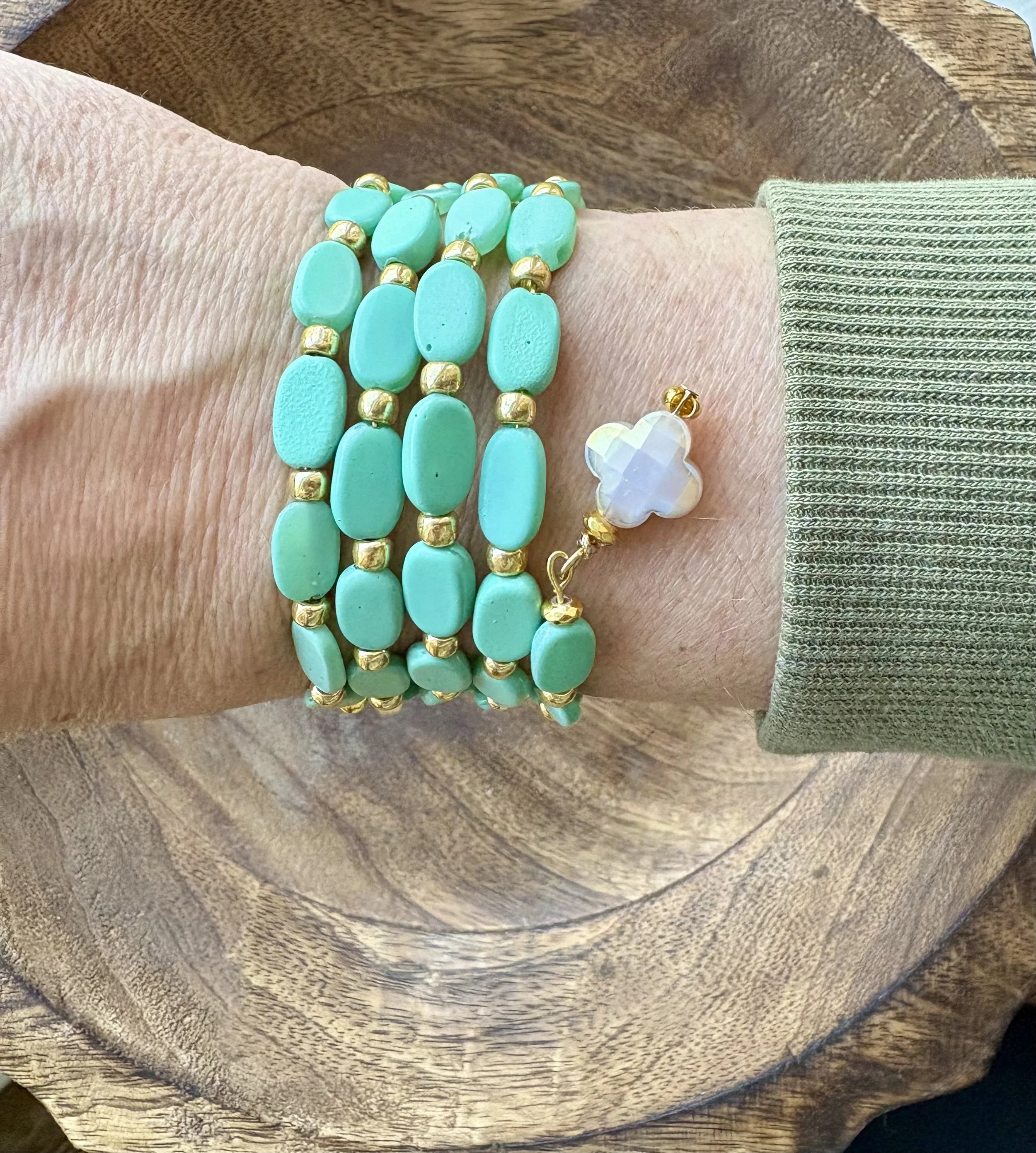 Golden Turquoise Wrapture