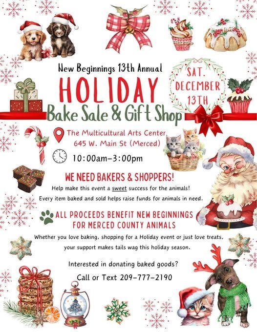 New Beginnings Annual Holiday Bake Sale