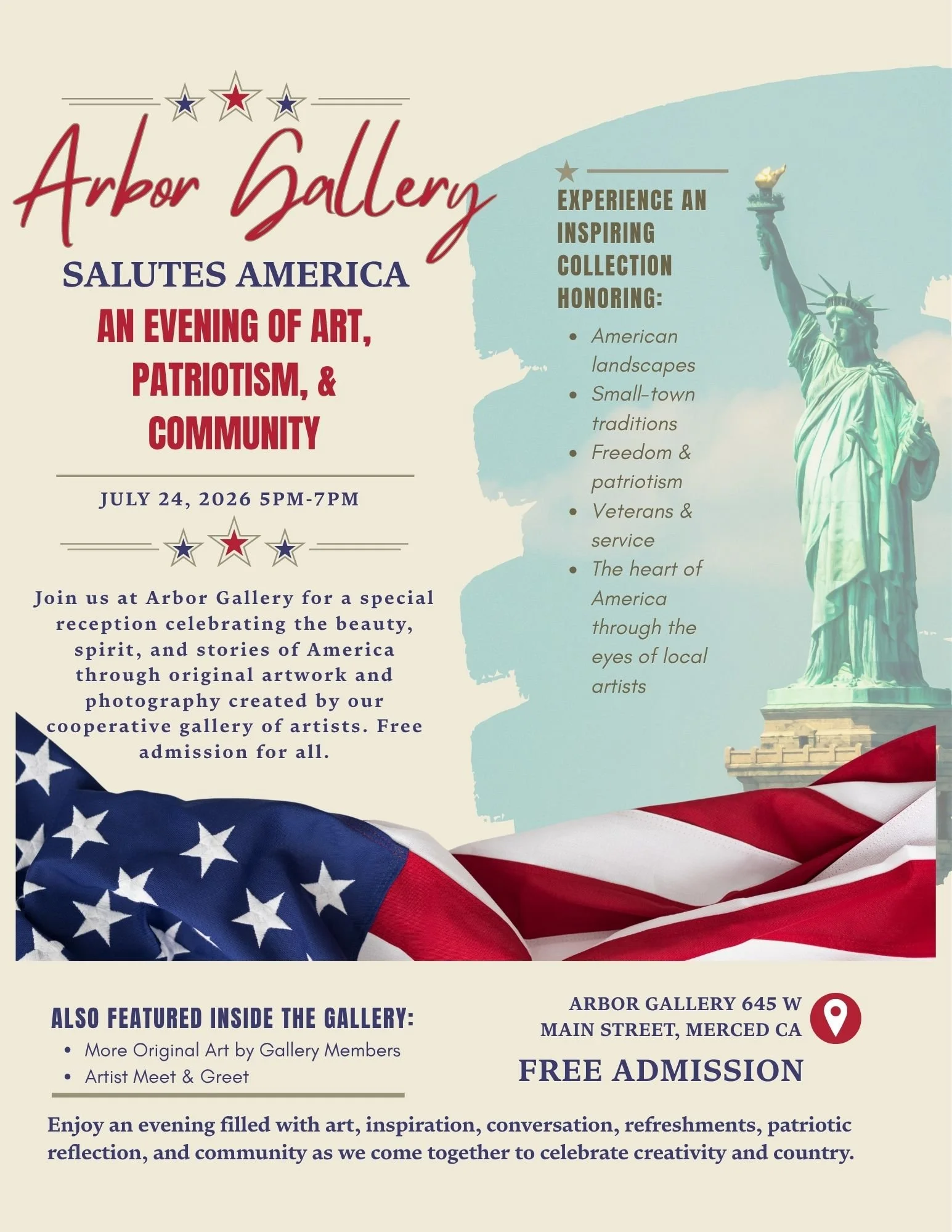 Arbor Gallery Salutes America Reception
