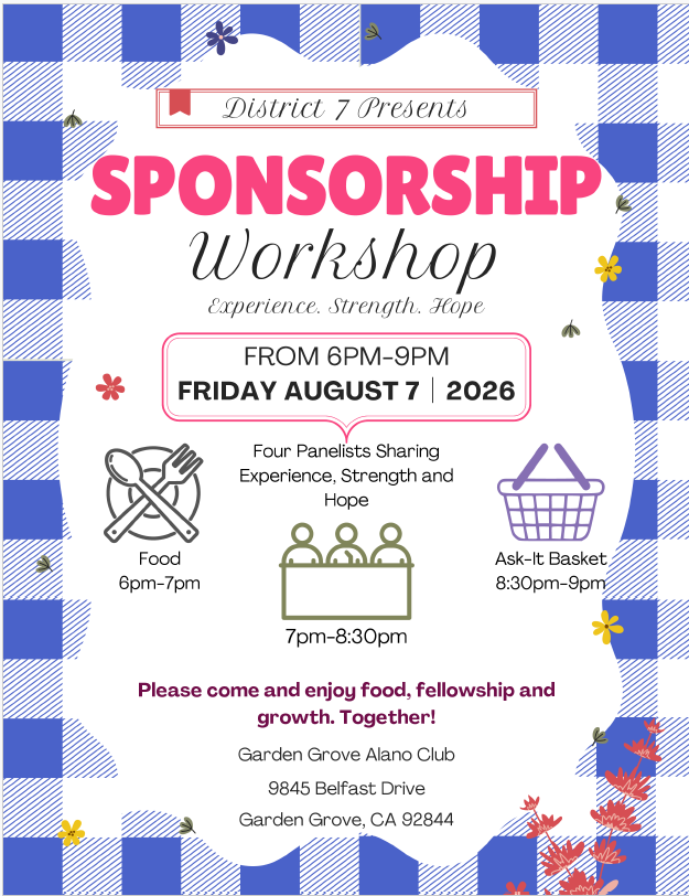 District 7 Sponsorship Workshop