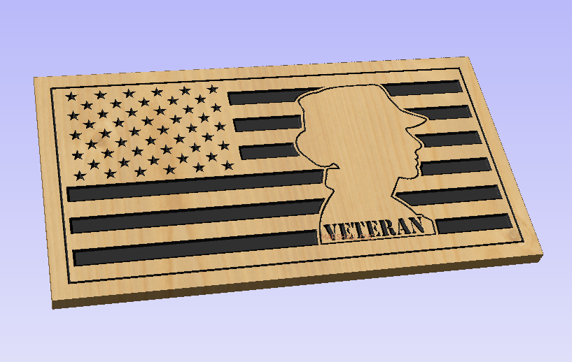 Female Veteran Right Flag — Patriot Nation Designs