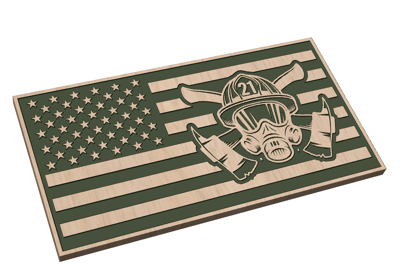 Firefighter Flag With Number 21 Patriot Nation Designs firefighter-flag-with-number-21-patriot-nation-designs