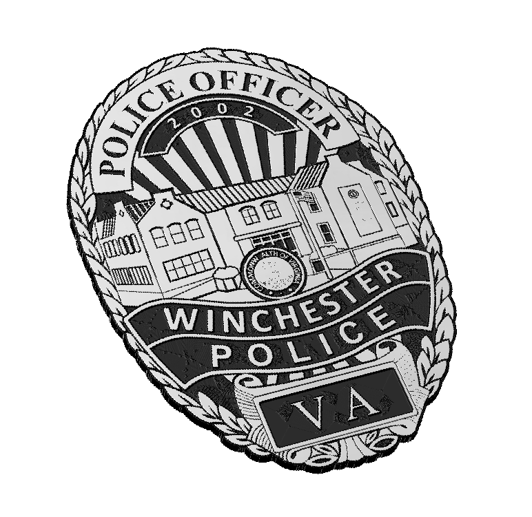 Winchester Virginia Police Officer Badge — Patriot Nation Designs