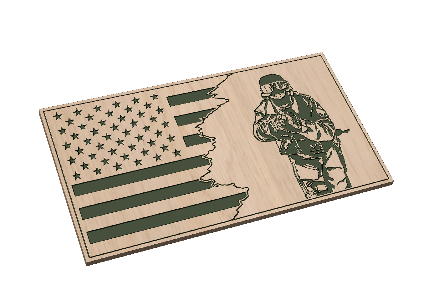 Home And Hobby Digital Files Special Forces Flag Dxf Eps Png Svg Ai Craft