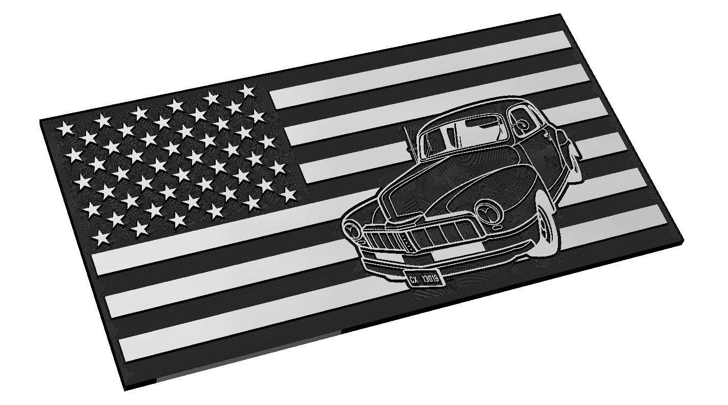 Mercury Coupe American Flag — Patriot Nation Designs