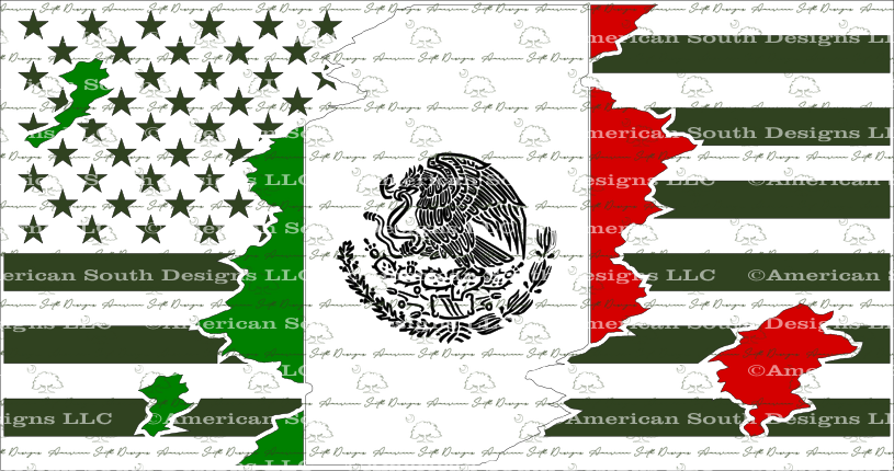 4. American and Mexican Flag Sleeve Tattoo - wide 10