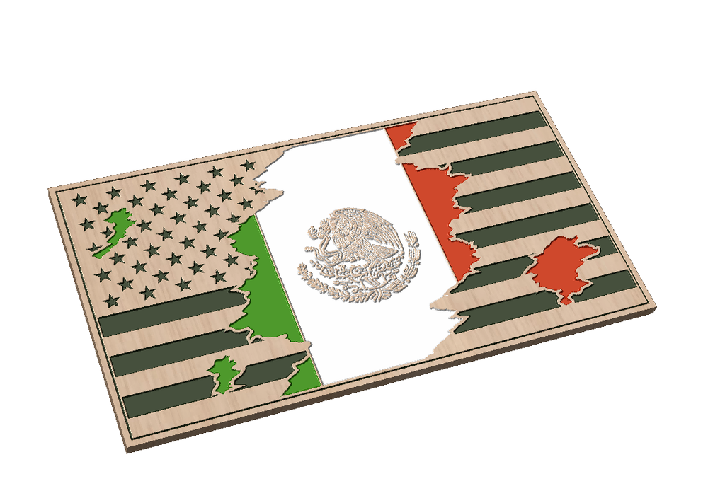 Tattered American Flag - Mexico Flag — Patriot Nation Designs